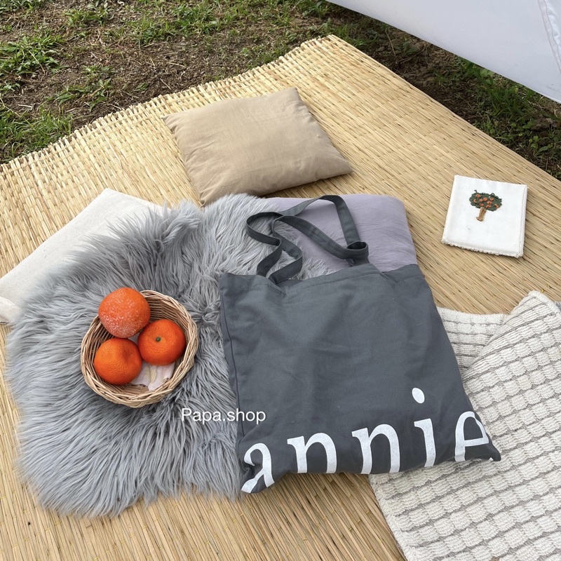 พร้อมส่ง กระเป๋าผ้า annie น่ารัก มินิมอล