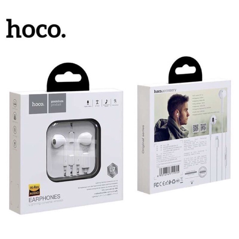 Hoco L7 Plus หูฟัง​ สำหรับ i 7/8/X/XS/11/11Pro BT5.0 Original