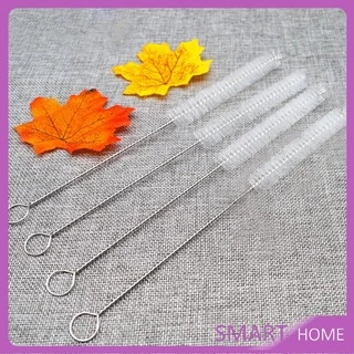 แปรงล้างหลอดดูด จุกนม ขนไนล่อน ไม่ทำให้เป็นรอย Stainless steel soft straw straw brush