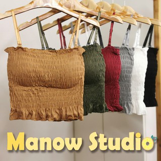 บราสายเดี่ยว เสื้อกล้าม สายเดี่ยว บราสายเดี่ยวแบบสวม 1890# Manow.studio