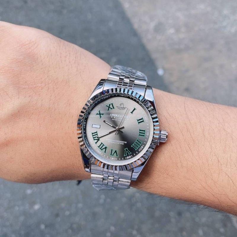EG-3304  นาฬิกาข้อมือผู้ชาย AMERICA EAGLE สายสแตนเลส นาฬิกาข้อมือราคาถูก