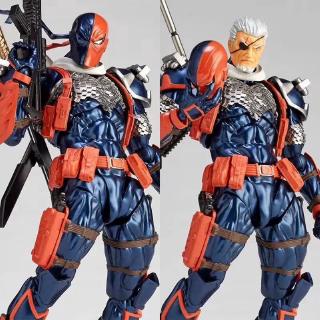 ใหม่ Cod 17ซม.Amazing Yamaguchi Revoltech Dc. Deathstroke โมเดลตุ๊กตา Pvc ของเล่นสําหรับเด็ก/ผู้ชาย