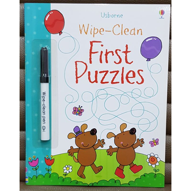 Wipe-clean first puzzle book