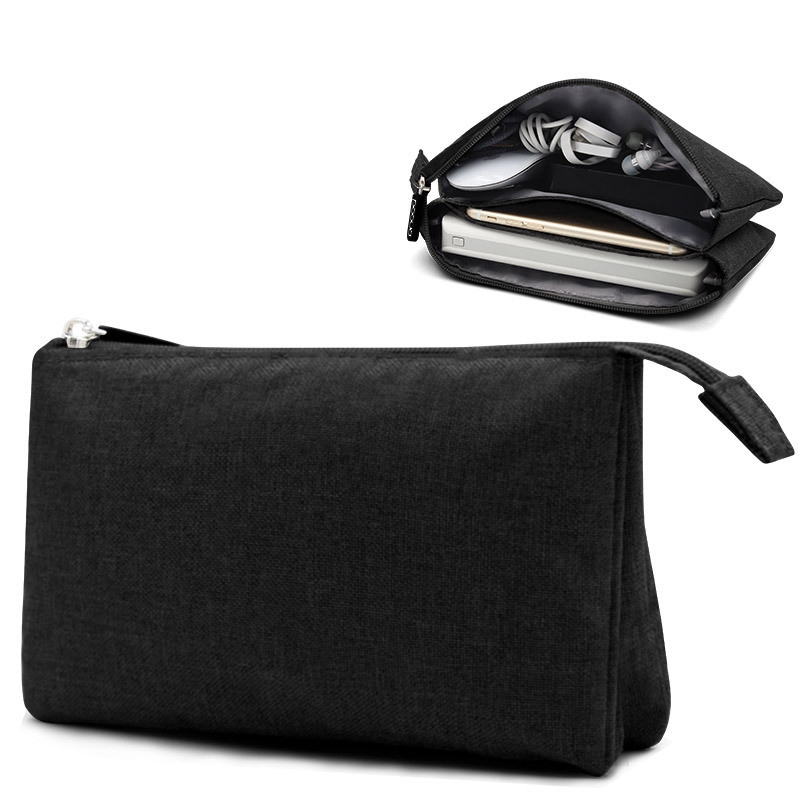 Portable Cable Organizer Power Bank Bag Multi-Functional Digital Gadget Trip Headphones Tote Charger Wires Case