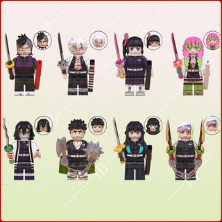 ของเล่นฟิกเกอร์ Ghost slayer Ninjago demon slayer ขนาดเล็ก สําหรับเด็ก