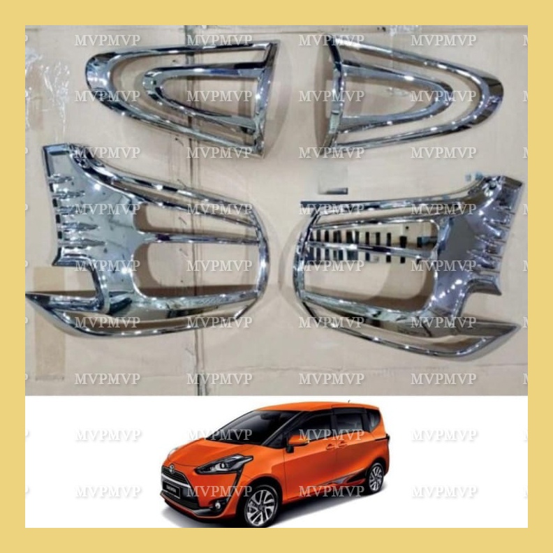 Toyota Sienta 2016 2022 ไฟท้ายโครเมียม Garnish