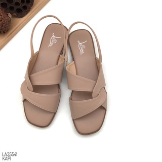 HaloBangkok รองเท้า Sandals หนังไมโครไฟเบอร์ รุ่น LA35541