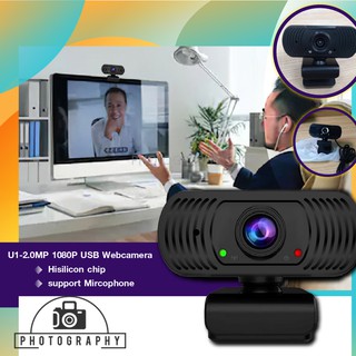 เว็บแคม Full HD Webcam U1-2.0MP 1080P USB Webcamera Hisilicon chip,support Mircophone