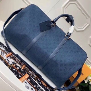 กระเป๋าถือสะพายLv keepall 50cm Monogram Denim Travel