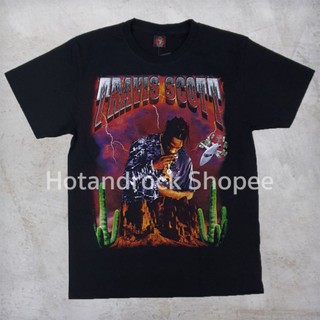 เสื้อวงสีดำ TRAVIS SCOTT HOTANDROCK