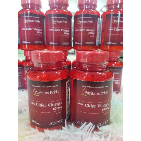 Puritan's Pride Apple cider Vinegar 600mg200เม็ด