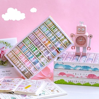 ชุดเทปกระดาษลายดวงจันทร์ดาวดวงจันทร์ 120 ม้วน Kawaii Washi