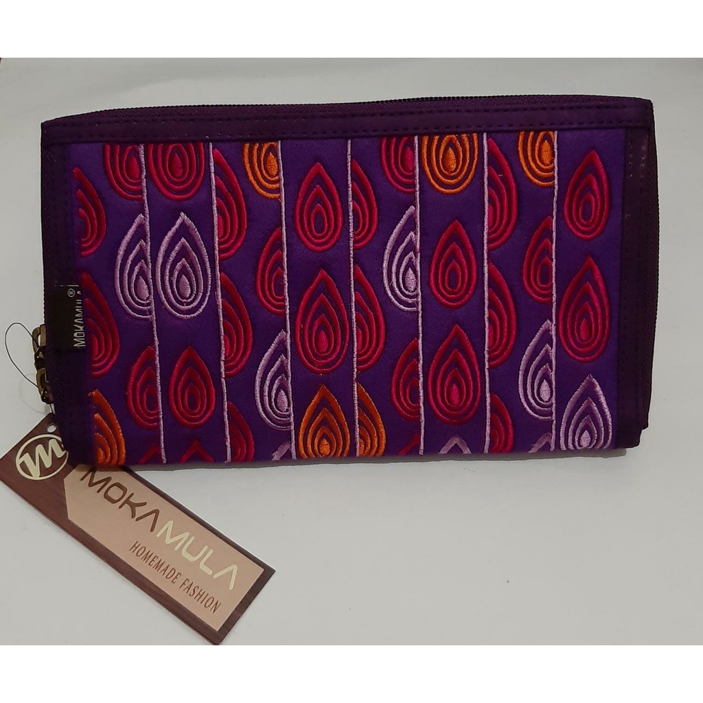 Mokamula HPO Purple Dahon (ไม่มีเชือก) - กระเป๋าสตางค์สลิงชาติพันธุ์