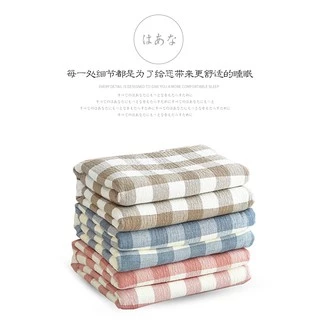 ผ้าห่ม ผ้าฝ้าย100% ทอ 6 ชั้น มี 3 สี ขนาด 5 ฟุต (150 x 200 ซม.)