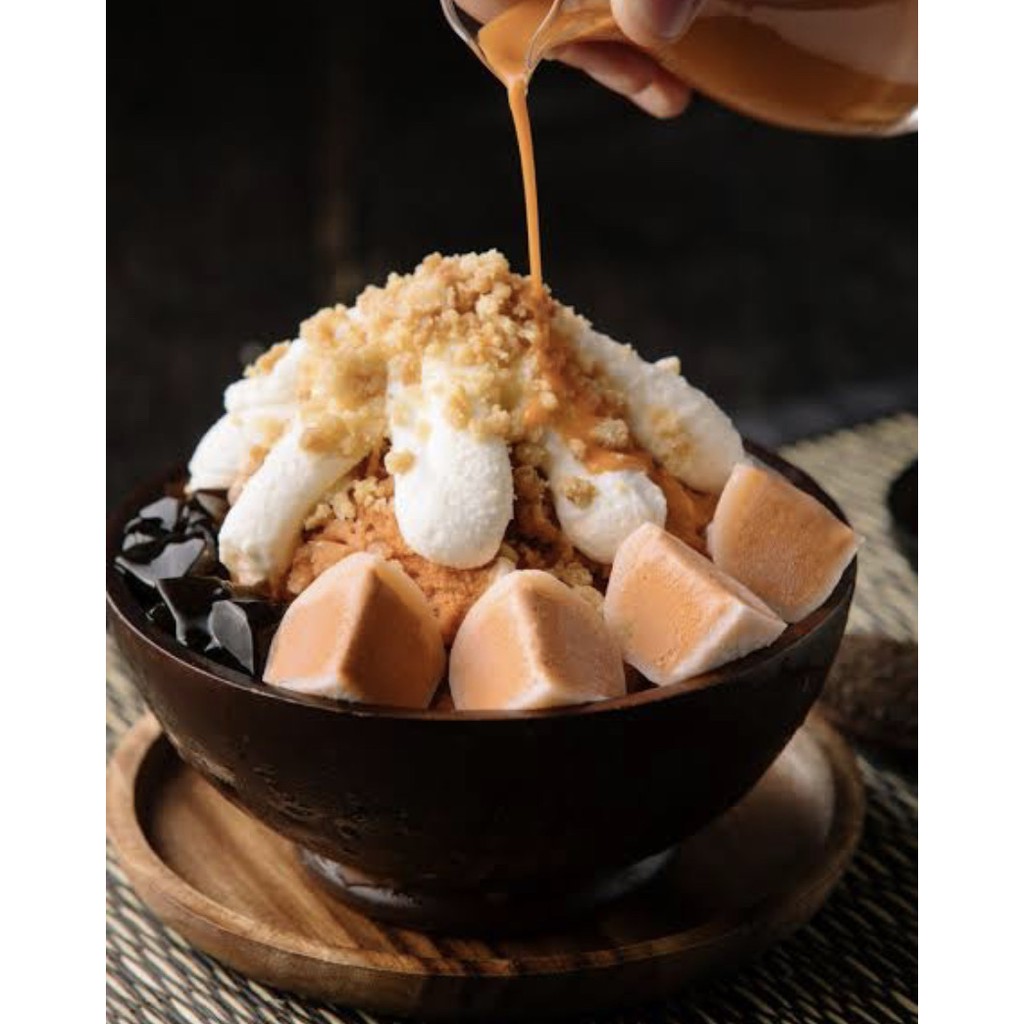 (07) ผงนมน้ำแข็งใสเกล็ดหิมะสำเร็จรูป ผงบิงซู น้ำแข็งใส รสนมสด (500 กรัม) ผสมน้ำเปล่า ทำก้อนน้ำแข้งใส ได้ 2.5 กิโลกรัม - รูปที่ 4