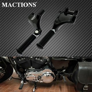 Motorcycle Rear Foot Rests Black Pegs Pedal Passenger Footpegs Mounting Kit For Harley Sportster XL 883 1200 2014-2020 2