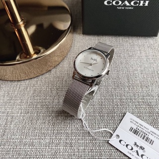 👑ผ่อน0%~แท้100%👑 Coach Silver 14503743 นาฬิกาข้อมือ สีเงิน