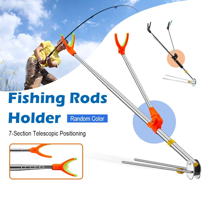 ที่วางคันเบ็ดตกปลา ขาตั้งคันเบ็ด สามารถปรับได้ 1.7/2.1 เมตร Fishing Rod Holder