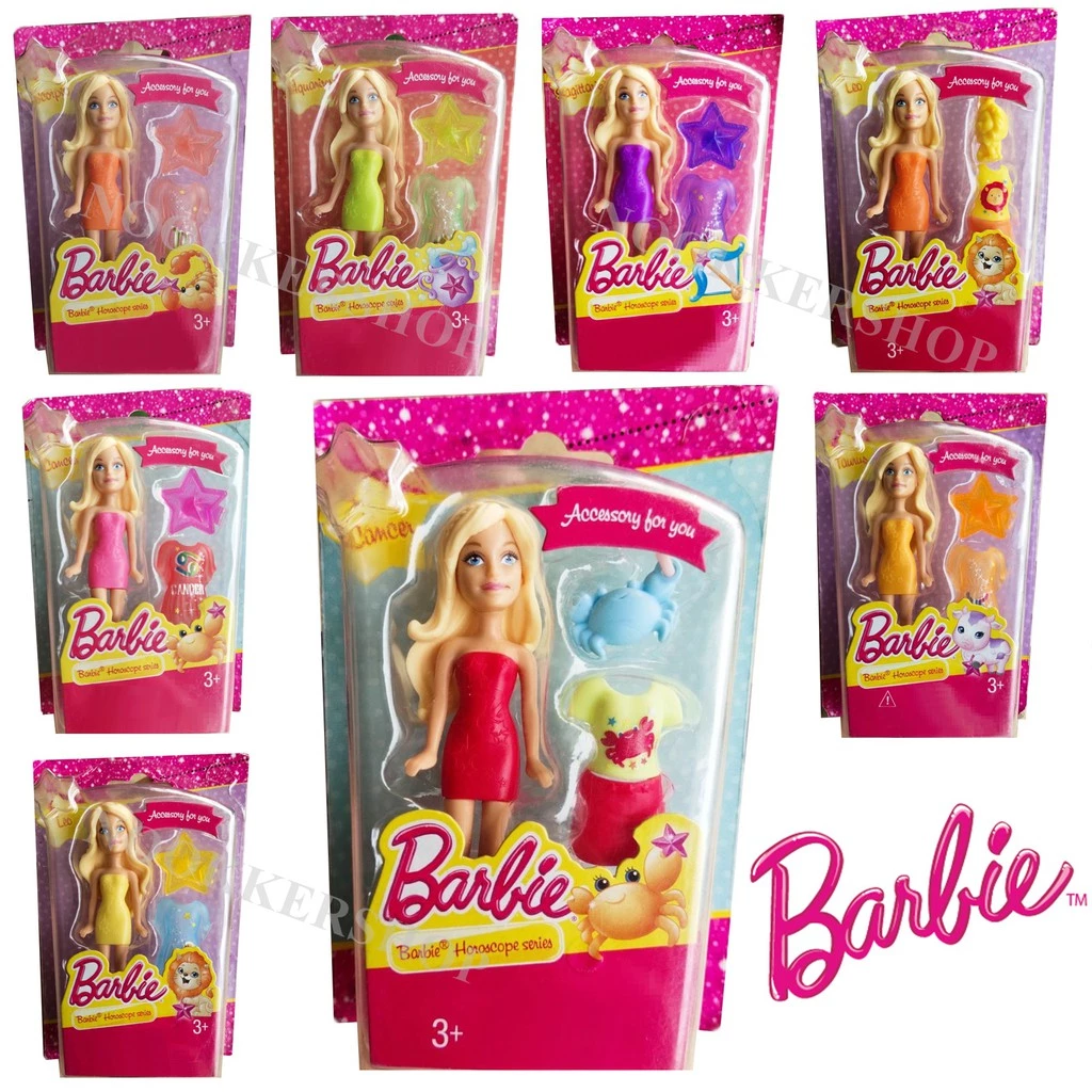 Barbie Horoscope series บาร์บี้เปลี่ยนชุดประกอบได้ สินค้าลิขสิทธิ์แท้100% คaะแบบคaะสี ของใหม่ทุกตัว DNT33 #