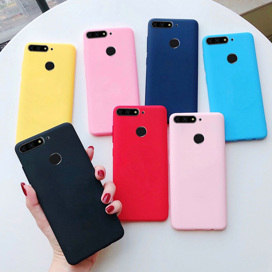 Huawei Y6 (2018) Y6 Prime (2018) Y7 (2018) Y7 Prime (2018) Nova 2 Lite Case Candy Jelly Soft Silicone Cover