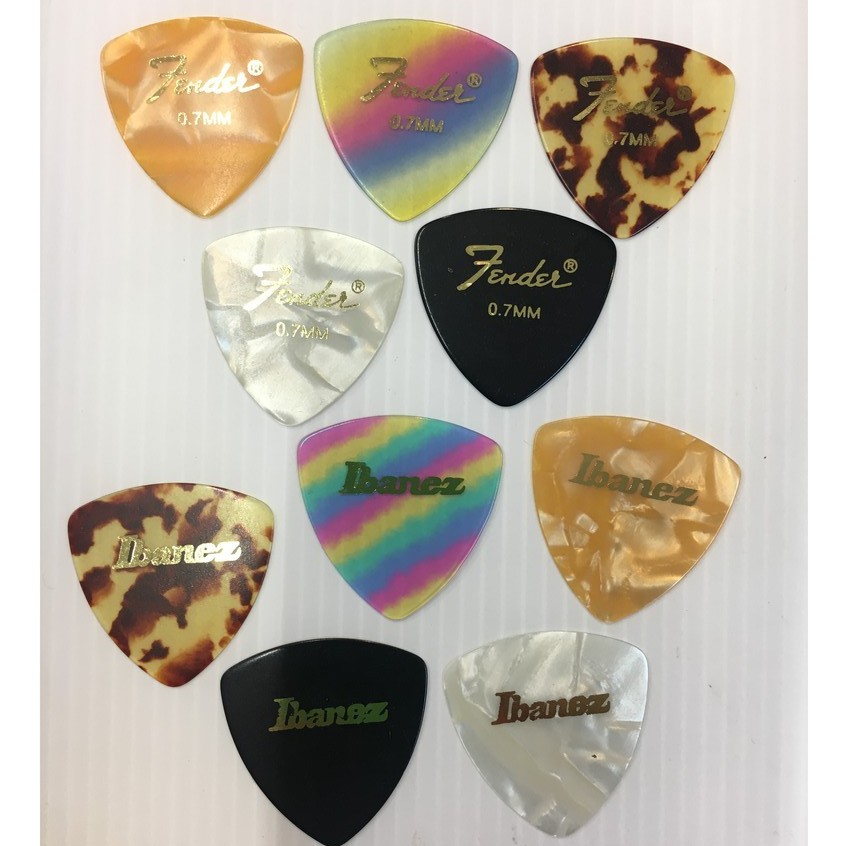 ปิ๊กกีตาร์  FENDER - IBANEZ GIBSON อย่างดีของแท้ ลดราคาพิเศษ  ขนาด 0.46 0.5 0.7 0.8  มิลลิเมตร  🔥พร้อมส่ง🚚ส่งเร็ว