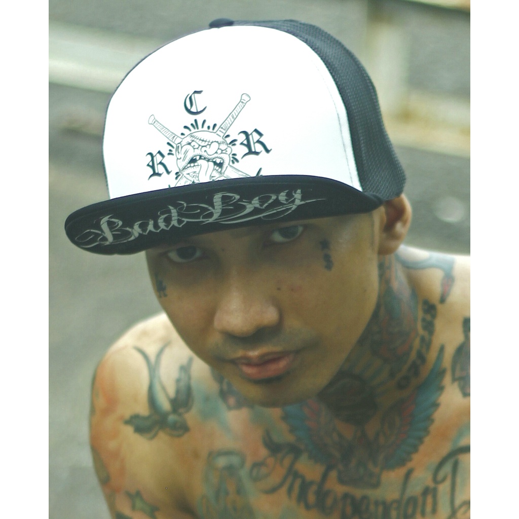 หมวกแก๊ป ลาย Trucker Hat Rockarebel Badboy