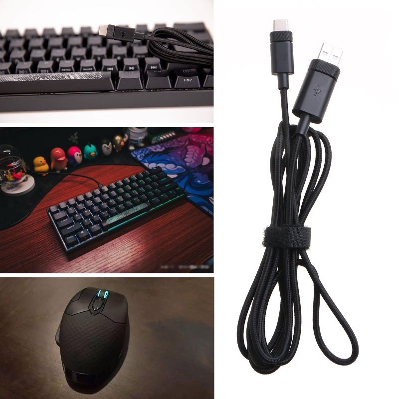 Doublebuy 1.7m สายชาร์จ USB สาย PVC สําหรับ Corsair K63 K65Mini K70TKL คีย์บอร์ด,DARK CORE RGB PRO S
