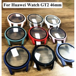 เคสกระจกนิรภัย PC แบบแข็ง กันกระแทก สําหรับ Huawei Watch GT 2 Huawei GT 2 46 มม. 42 มม. Huawei Watch GT2 46 มม. Huawei GT 2e