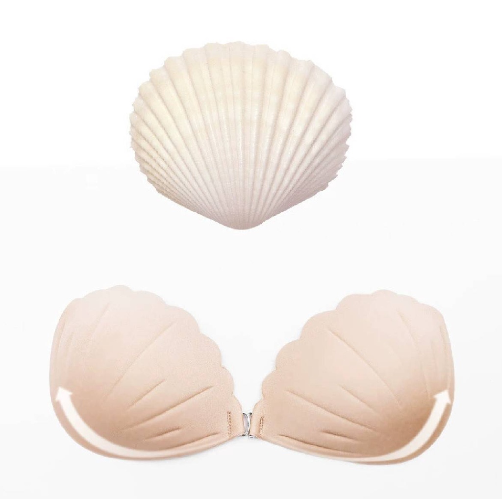 BraMin บราปีกนก ลายหอยเชลล์ รหัส-C008 บราดูม กาวเหนียว เเน่น ปีกนก ดันทรง กันน้ำ กันเหงื่อ แปะจุกนม - รูปที่ 7