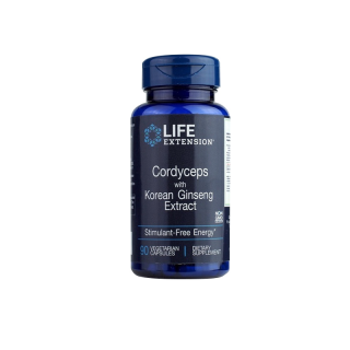 LE Cordyceps with Korean Ginseng Extract ถั่งเช่า โสม บำรุงกำลัง Life Extension Thailand