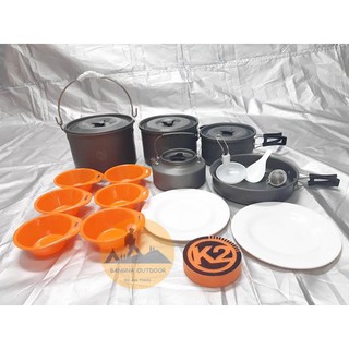 ชุดหม้อ กะทะ ประกอบอาหาร K2 Cooking set