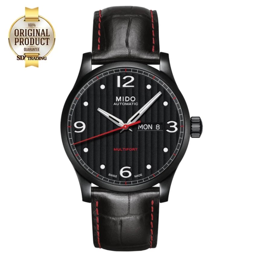 MIDO MULTIFORT Automatic Men's Watch รุ่น M005.430.37.050.00 - Black/Red