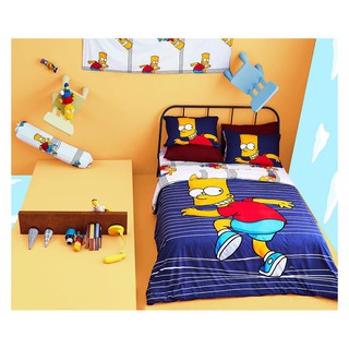 ชุดผ้าปูที่นอน 3.5 ฟุต 3 ชิ้น LI-SS 01 BEDSHEET FITTED T3 LOTUS 330TC SIMPSONS LI-SS 01