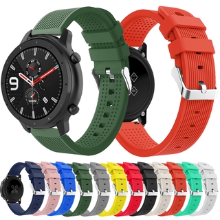 สายนาฬิกาข้อมือซิลิโคน แบบเปลี่ยน สําหรับ Huami Amazfit Bip Youth Samsung Galaxy Watch Active Garmin Vivoactive 3 Huawei GT2