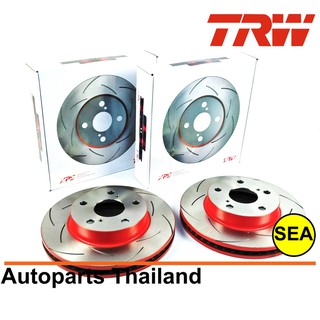 จานเบรกหน้า TRW รุ่น XPS  สำหรับ Toyota Vigo Smart Champ 2WD ปี 08-10 (1คู่ / 2 ชิ้น)