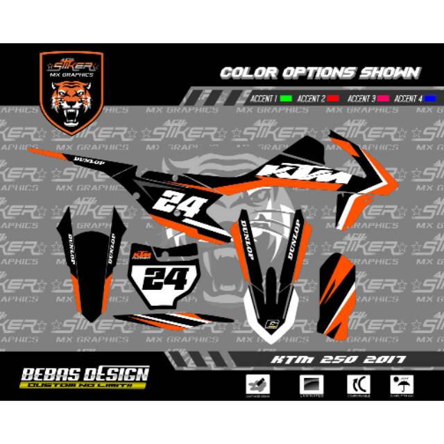 DECAL KTM 250 2017**