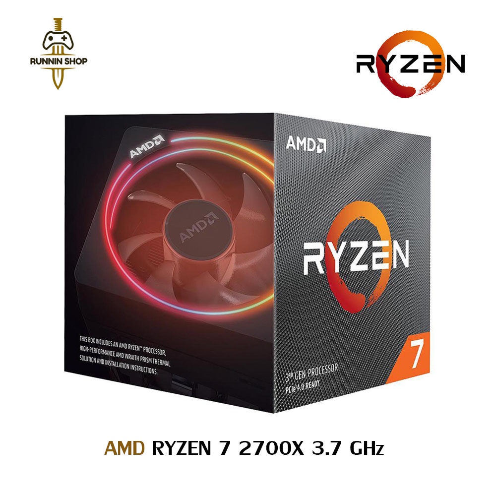 [สินค้ามือสอง] CPU (ซีพียู) AM4 AMD RYZEN 7 2700X 3.7 GHz