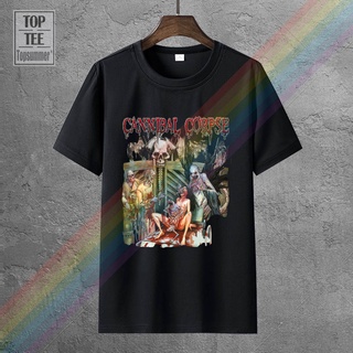 เสื้อยืดแขนสั้น ผ้าฝ้าย พิมพ์ลาย NF2GD256EW Cannibal Corpse The Wretched Spawn สีดํา สไตล์คลาสสิก สําหรับผู้ชาย RYN126DG