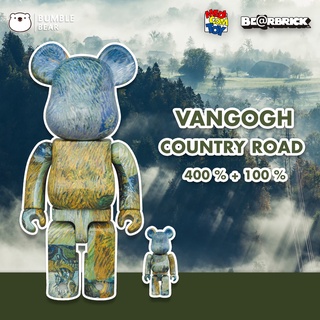 [‼️ของแท้, พร้อมส่ง‼️] 400%+100% Bearbrick Vincent van Gogh [Country Road in Provence by Night]