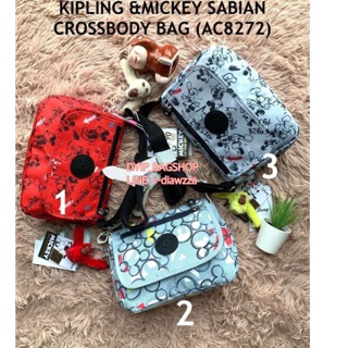 KIPLING &amp;MICKEY SABIAN CROSSBODY BAG แท้💯%