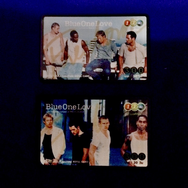 การ์ดสะสม ที่ระลึก One-2-Call ชุด Blue One Love มี 2 แบบ