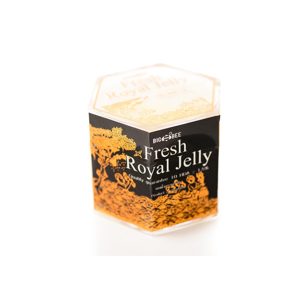 Big Bee Royal Jelly นมผึ้งสด 100% ทานอร่อยกับน้ำผึ้ง ช่วยการนอนหลับและเติมคอลลาเจน royal jelly