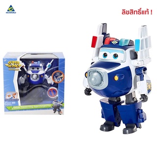 Super Wings  6" Supercharge Lights&amp;Sounds -  Paul ซุปเปอร์วิงส์หุ่นแปลงร่าง พอล มีเสียงและไฟ 6 นิ้ว SW740925