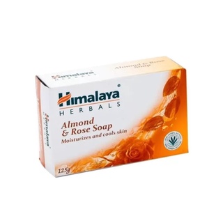 Himalaya Almond&amp;Rose Soap (สบู่สูตรอัลมอนด์และกุหลาบเปอร์เซีย) 125g.