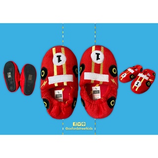 ✅ [UK10-11] Red Cars slippers รองเท้าใส่ในบ้าน