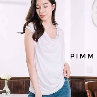 เสื้อยืด คอถ่วง แขนเต่อ ผ้าเรยอน เนื้อนิ่มใส่สบาย อก35-40ยาว25 งานป้าย pimm