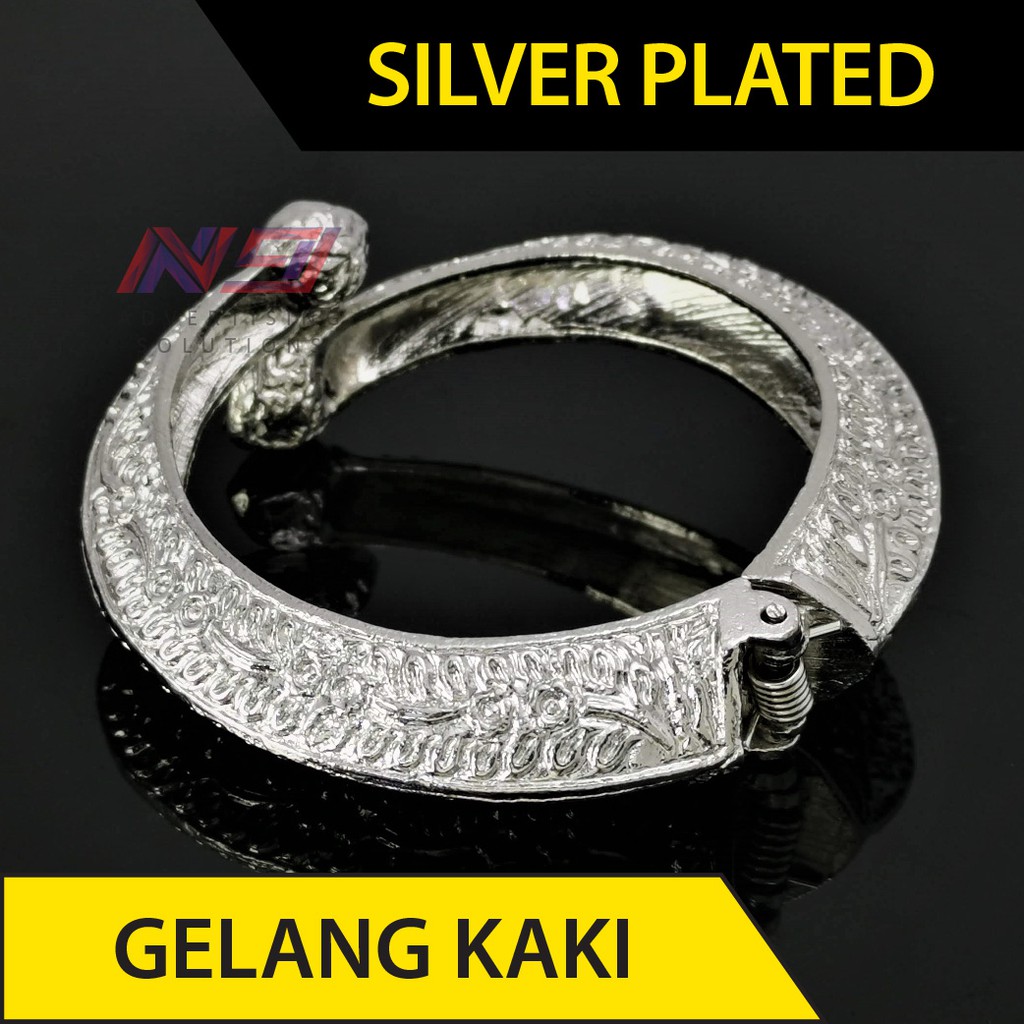 Gelang Tangan Silver Perak Pengantin คุณภาพสูงกําไลข้อมือเงินสร้อยข้อมือเครื่องประดับ GT-2-S