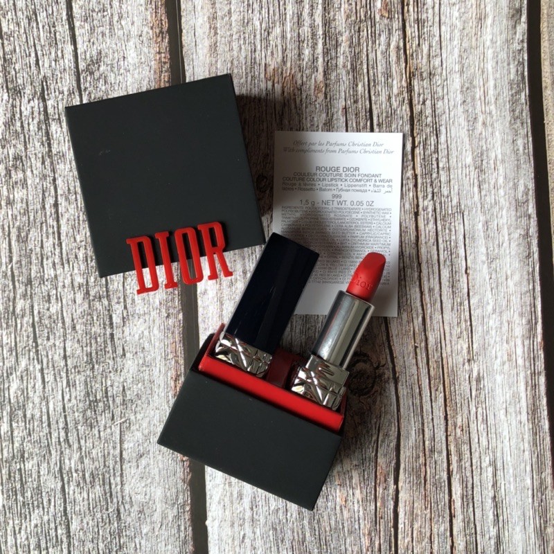 Dior Rouge Dior Couture Colour Lipstick Comfort &amp; Wear #999 Red 1.5g