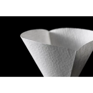 CAFEC Abaca Coffee Paper Filter คาเฟค อบาก้า กระดาษกรองกาแฟ ทรงกรวย 100 แผ่น CAFEC Coffee Filter สำหรับ 1-4 แก้ว สีขาว