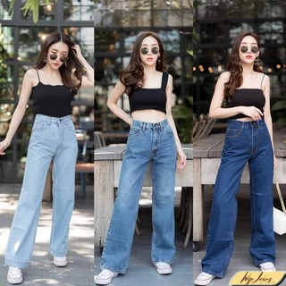 📌กางเกงยีนส์ผู้หญิงเอวสูงขากระบอก S - 5XL มีไซส์ใหญ่ ทรงคลาสสิค กางเกงยีนวินเทจ กางเกงยีนทรงกระบอก ยีนส์สาวอวบ